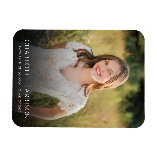 Eenvoudige aankondiging van Afstuderen foto's Magneet (Horizontaal)