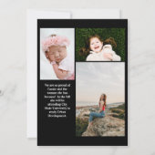 Eenvoudige aankondiging van Afstuderen van foto's (Achterkant)