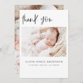 Eenvoudige aankondiging van Baby Foto Collage Mode (Voorkant / Achterkant)