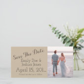 Eenvoudige aankondiging van betrokkenheid Bewaar d (Staand voorkant)