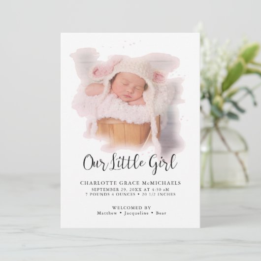 Eenvoudige aankondiging van de foto van het modern (Staand voorkant)