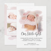 Eenvoudige aankondiging van de foto van het modern (Voorkant / Achterkant)