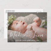 Eenvoudige aankondiging van de geboorte van de Ele (Voorkant / Achterkant)