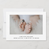 Eenvoudige aankondiging van de geboorte van de Ele (Achterkant)