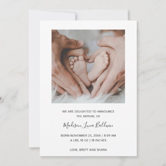 Eenvoudige aankondiging van de geboorte van de Ele (Achterkant)