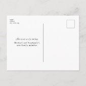 Eenvoudige aankondiging van de geboorte van de Fot (Achterkant)