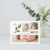 Eenvoudige aankondiging van de geboorte van de Fot (Staand voorkant)