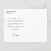 Eenvoudige aankondiging van de geboorte van een mo briefkaart (Achterkant)