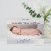 Eenvoudige aankondiging van de geboorte van Elegan (Staand voorkant)