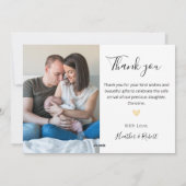 Eenvoudige aankondiging van de geboorte van Elegan (Achterkant)