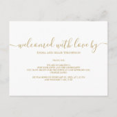 Eenvoudige aankondiging van de geboorte van Elegan Briefkaart (Achterkant)