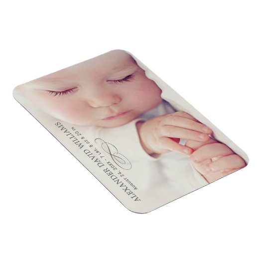 Eenvoudige aankondiging van de geboorte van Elegan Magneet (Rechterzijde)