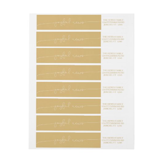 Eenvoudige aankondiging van de geboorte van het Jo (Vel)