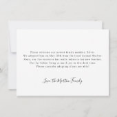 Eenvoudige aankondiging van de goedkeuring van een (Achterkant)