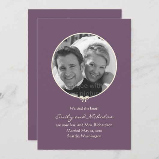 Eenvoudige aankondiging van een fotoweddenschap vi (Voorkant / Achterkant)