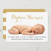 Eenvoudige aankondiging van Elegance aangepaste fo (Voorkant / Achterkant)