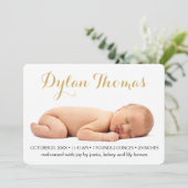 Eenvoudige aankondiging van Elegance aangepaste fo (Staand voorkant)