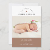 Eenvoudige aankondiging van Elegant 2-foto's nieuw (Voorkant)