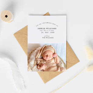 Eenvoudige aankondiging van Elegant 2-foto's nieuw