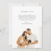 Eenvoudige aankondiging van Elegant 2-foto's nieuw (Achterkant)