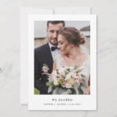 Eenvoudige aankondiging van Elegant Text en Photo  (Voorkant)