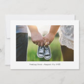 Eenvoudige aankondiging van foto's tijdens zwanger (Voorkant)