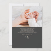 Eenvoudige aankondiging van geboorte van wilde blo (Achterkant)