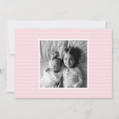 Eenvoudige aankondiging van geboorte zijkant (Achterkant)