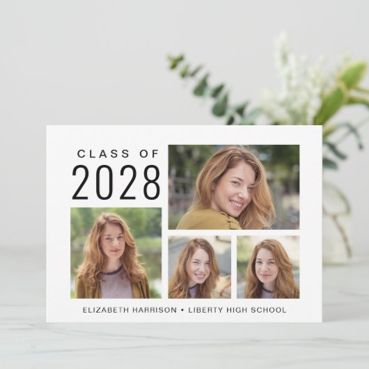 Eenvoudige aankondiging van het Afstuderen Photo C (Staand voorkant)