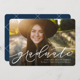 Eenvoudige aankondiging van het afstuderen van de 