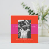 Eenvoudige aankondiging van het afstuderen van de  (Staand voorkant)