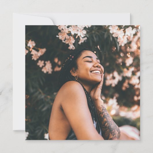 Eenvoudige aankondiging van het afstuderen van de (Achterkant)