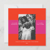 Eenvoudige aankondiging van het afstuderen van de  (Voorkant)