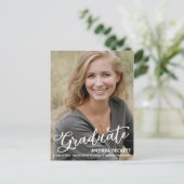 Eenvoudige aankondiging van het Afstuderen van de  (Staand voorkant)