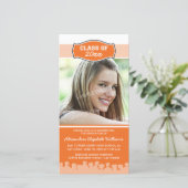 Eenvoudige aankondiging van het Afstuderen van de  (Staand voorkant)