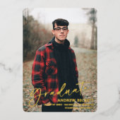 Eenvoudige aankondiging van het Afstuderen van de (Voorkant)