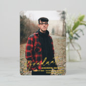 Eenvoudige aankondiging van het Afstuderen van de (Staand Voorkant)