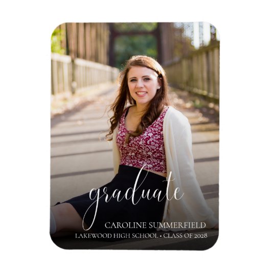 Eenvoudige aankondiging van het Afstuderen van Ele Magneet (Verticaal)