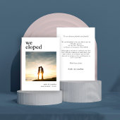 Eenvoudige aankondiging van het fotohuwelijk