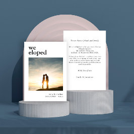 Eenvoudige aankondiging van het fotohuwelijk