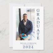 Eenvoudige aankondiging van het moderne Afstuderen (Voorkant)