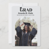 Eenvoudige aankondiging van het moderne Afstuderen (Voorkant)