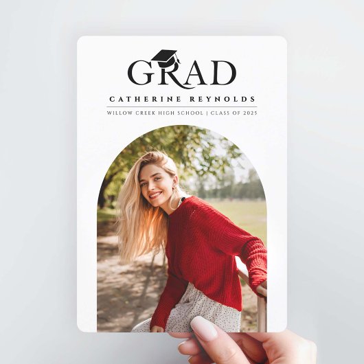 Eenvoudige aankondiging van het moderne Afstuderen