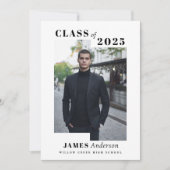 Eenvoudige aankondiging van het moderne Afstuderen (Voorkant)