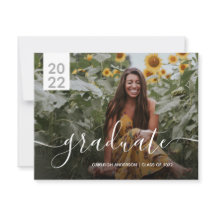 Eenvoudige aankondiging van het moderne Afstuderen