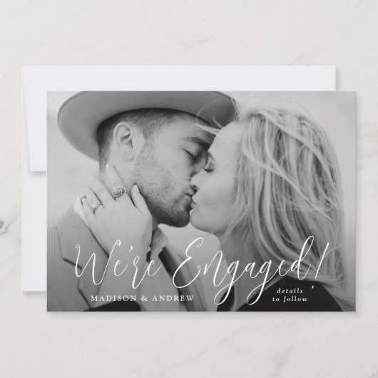 Eenvoudige aankondiging van het Verloving van de F (Voorkant)