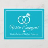 Eenvoudige aankondiging van het Verloving van de M (Voorkant)