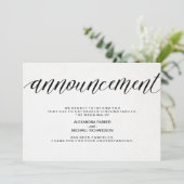 Eenvoudige aankondiging van huwelijksannulering (Staand voorkant)