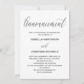 Eenvoudige aankondiging van huwelijksannulering (Voorkant)