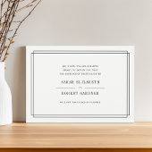 Eenvoudige aankondiging van huwelijksannulering